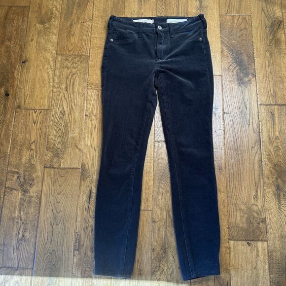Anthropologie Pants - Pilcro and the Letterpress High Rise Skinny Corduroy Pants Grey Stretch Size 25